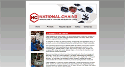 Desktop Screenshot of nationalchains.co.za